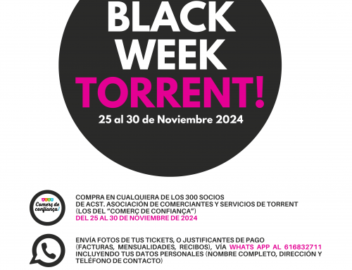 Tus compras durante la «Black Week de Torrent» tienen premio! Participa! (25 al 30 de Noviembre)